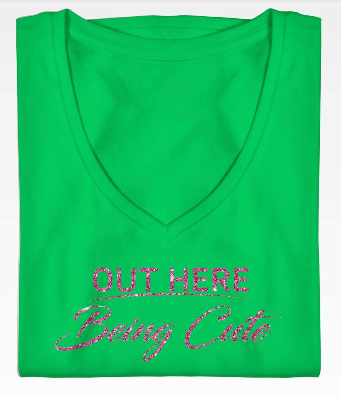 Out Here Being Cute Tee Shirt (Assorted Colors)