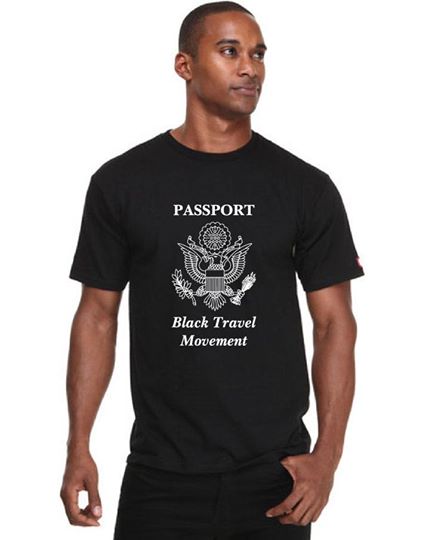 Mens Black Passport Tee